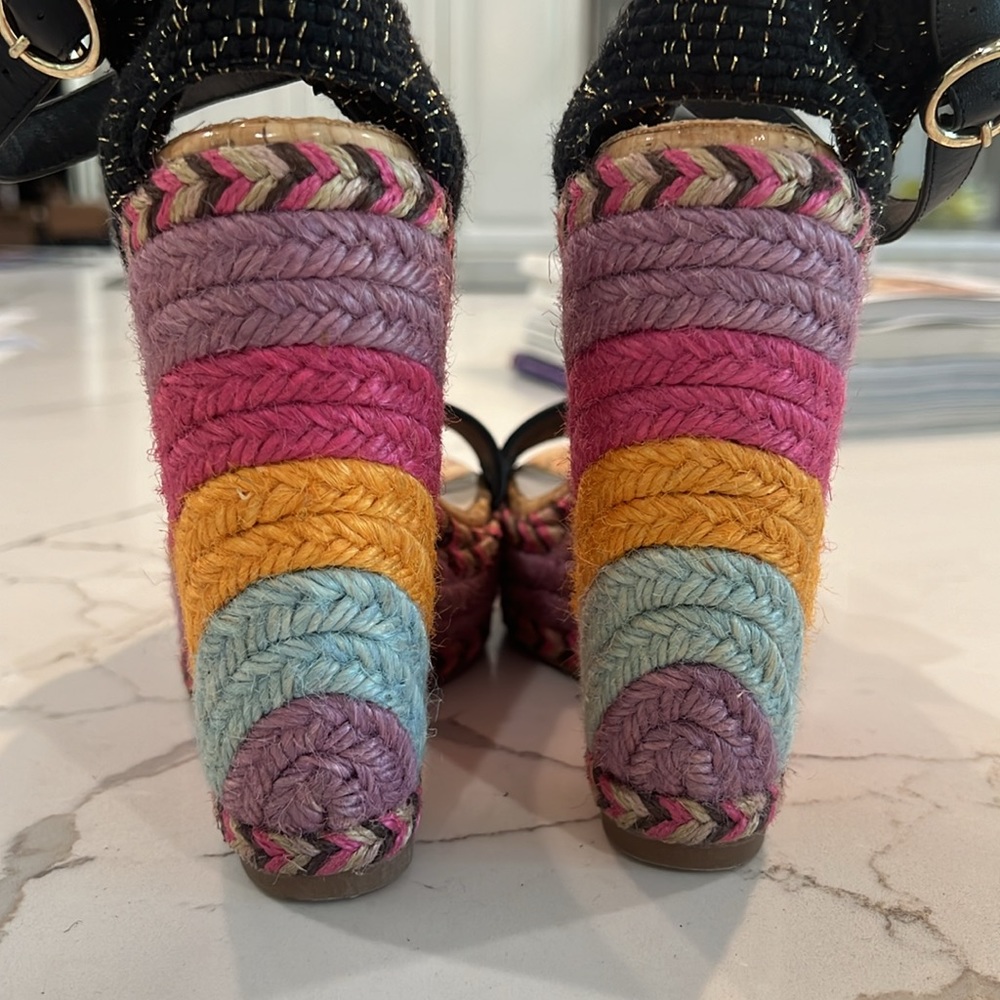 Sofia Webster Multi Colored Wedges - image 5